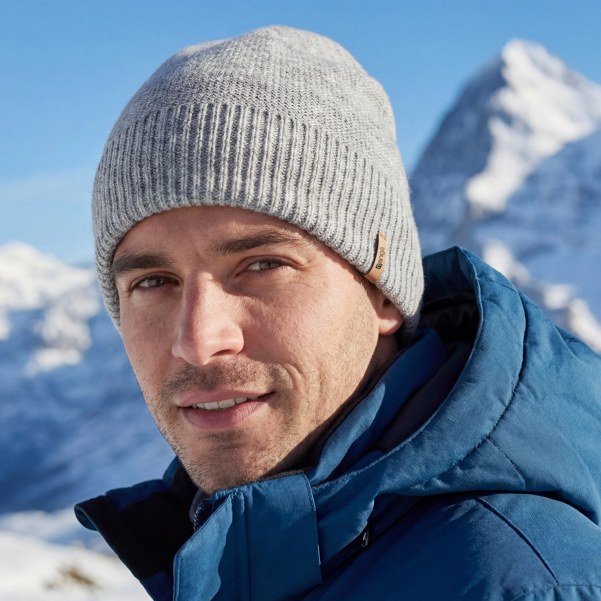 Beanie Drautal in hellgrau - Image 3