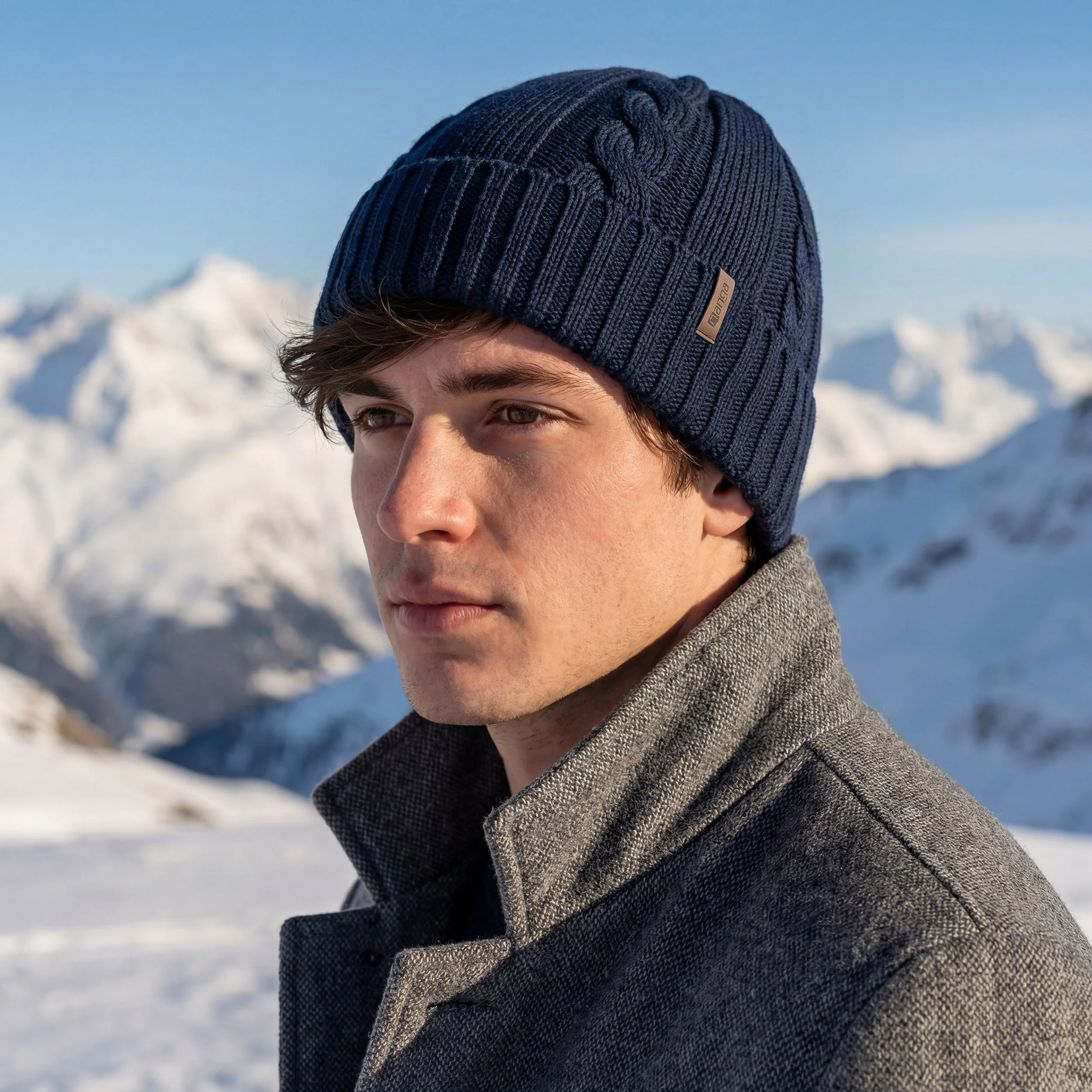 Beanie Wipptal in dunkelblau - Image 3