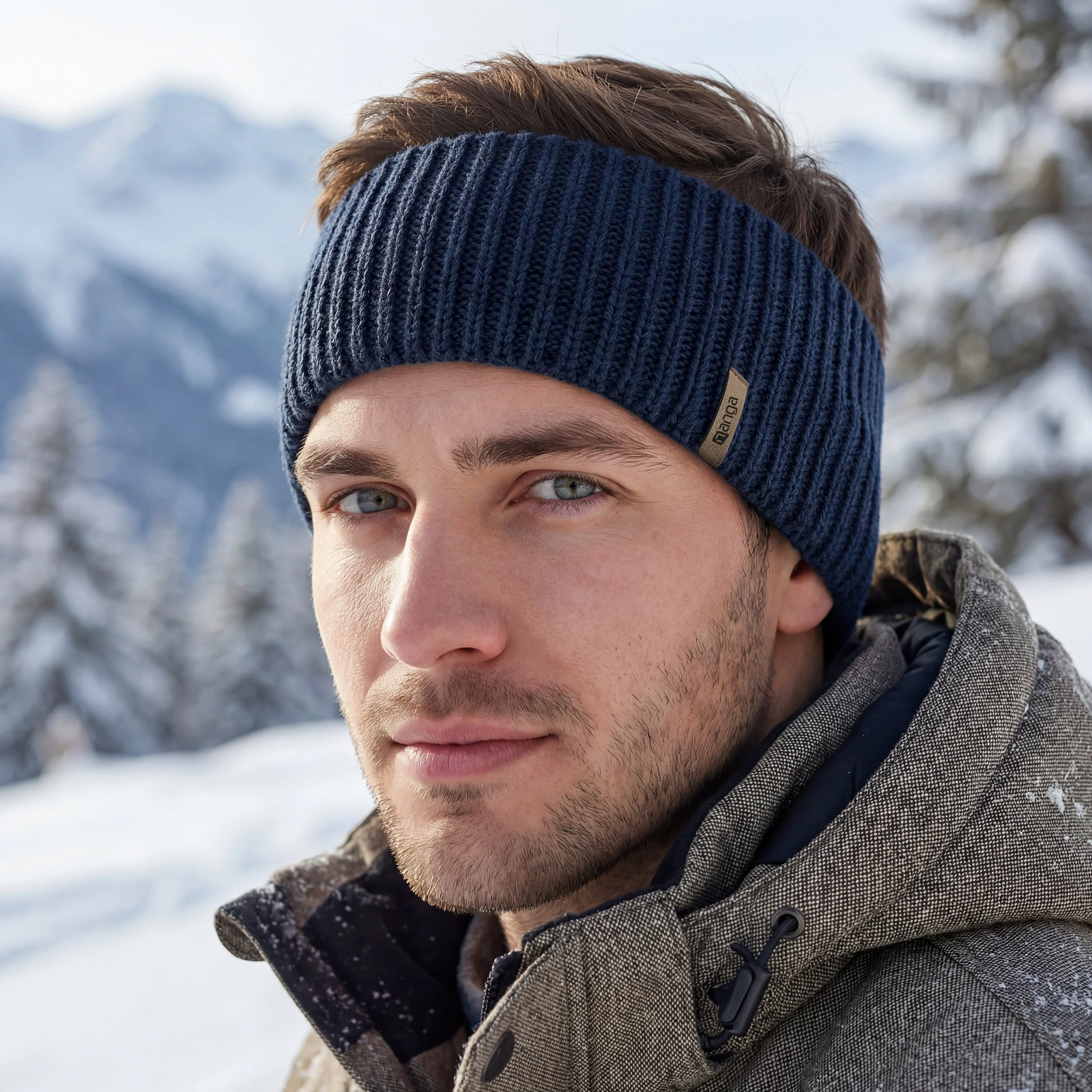 Headband Almtal in dunkelblau - Image 3