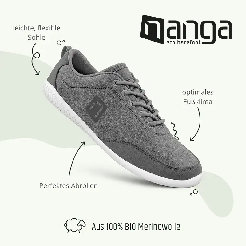 MERINO Eco Barefoot Men - Grau - Image 3