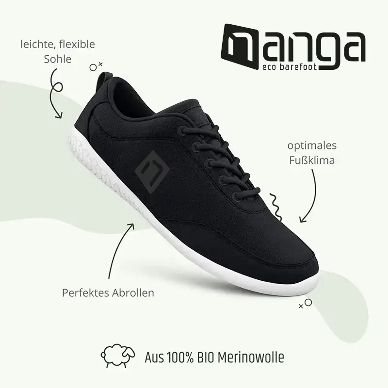 MERINO Eco Barefoot Women - Schwarz - Image 3