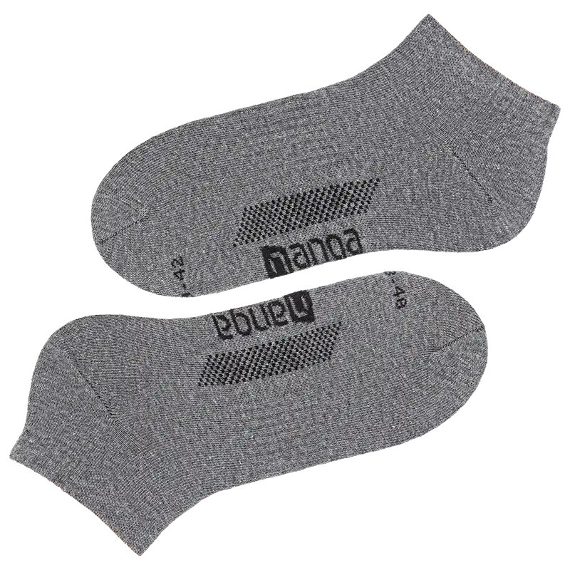 Organic Sneaker Socken Baumwolle in grau - Image 6