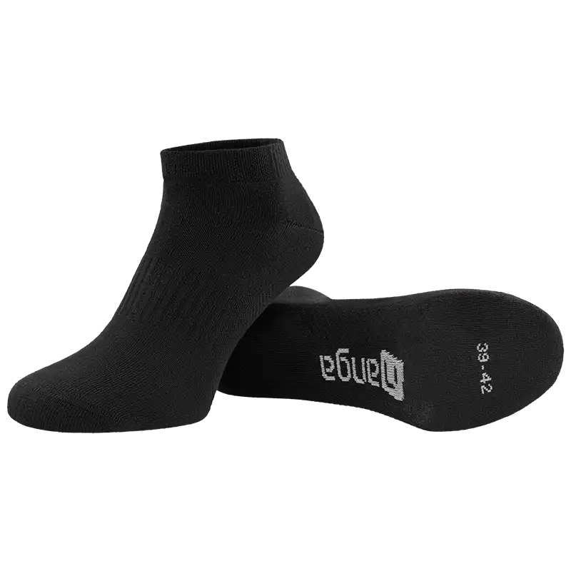 Organic Sneaker Socken Baumwolle in schwarz - Image 4