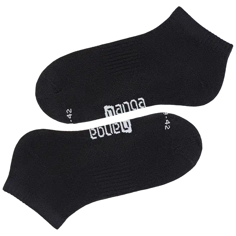 Organic Sneaker Socken Baumwolle in schwarz - Image 6