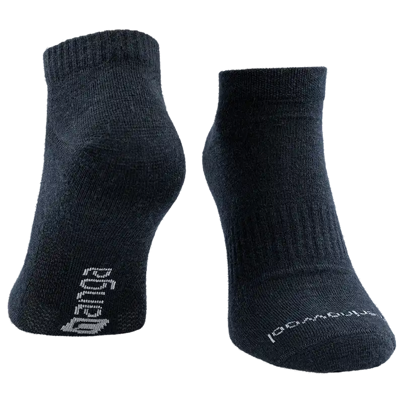 Meriono Wool Sneaker Socken in dunkelblau - Image 4