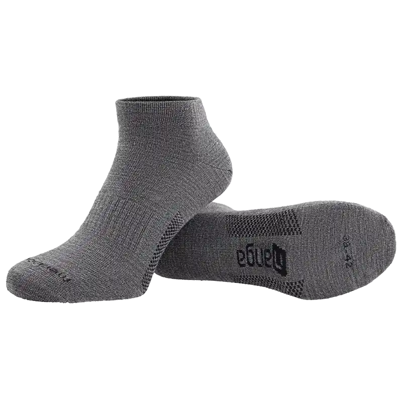 Merino Wool Sneaker Socken in grau - Image 4
