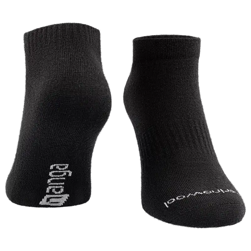 Merino Wool Sneaker Socken in schwarz - Image 5