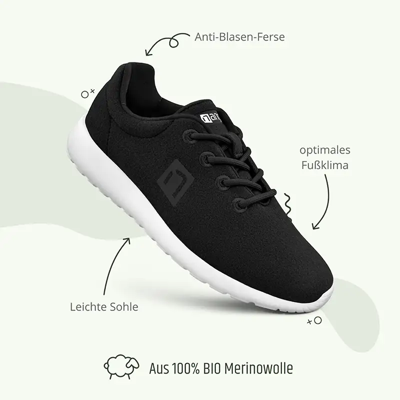 MERINO Sneaker Women - Schwarz - Image 4