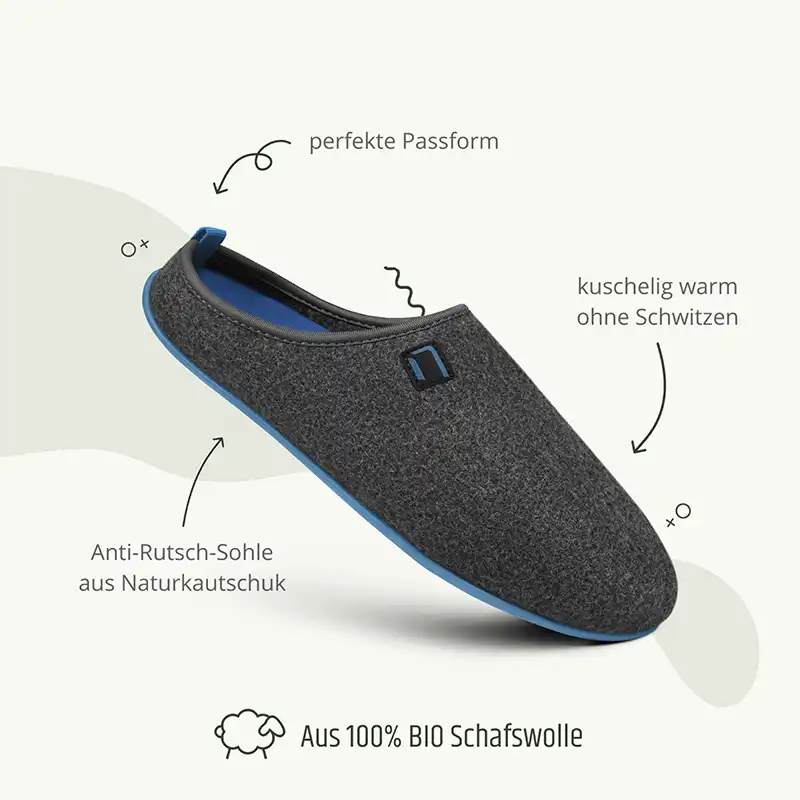 Wool Slipper blau promo 25 - Image 4