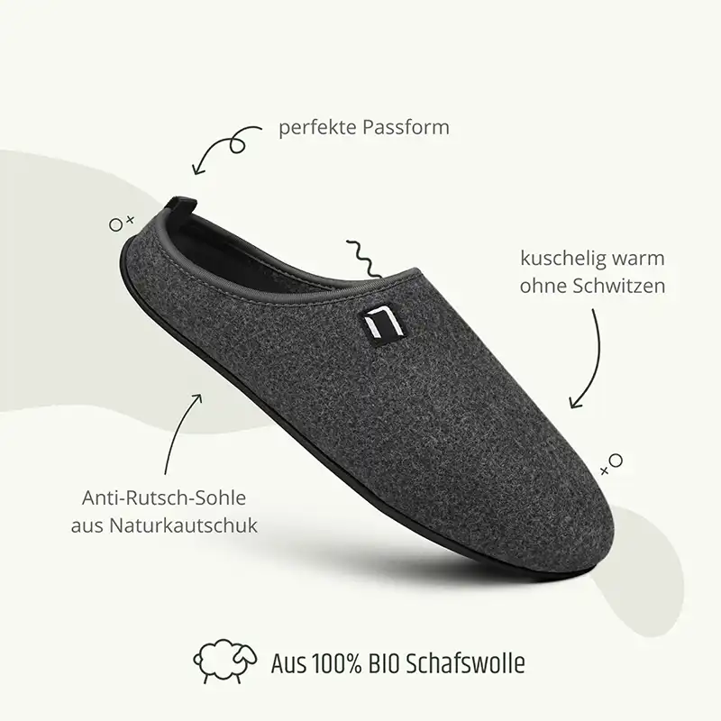 Wool Slipper grau promo 25 - Image 4